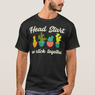 Niedlicher Start Wir kleben gemeinsam Kopf Entwurf T-Shirt