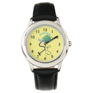 Niedlicher Staubsauger Cartoon Spaß Armbanduhr