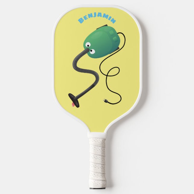 Niedlicher Staubsauger Cartoon Spaß Pickleball Schläger (Vorderseite)