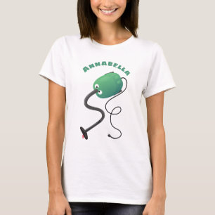 Niedlicher Staubsauger Cartoon Spaß T-Shirt