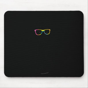 Niedlicher Stehender Hipster Bunny Gefärbte Krawat Mousepad