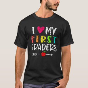 Niedlicher Stift Retro Groovy Hallo Vorschule zurü T-Shirt
