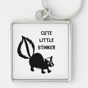 Niedlicher Stinker Adorable Skunk Printed Art Schlüsselanhänger