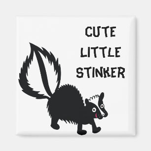 Niedlicher Stinker Skunk Prink Art Design Magnet