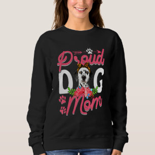 Niedlicher Stolz Dalmatiner Hund Mama Sonniger Mut Sweatshirt