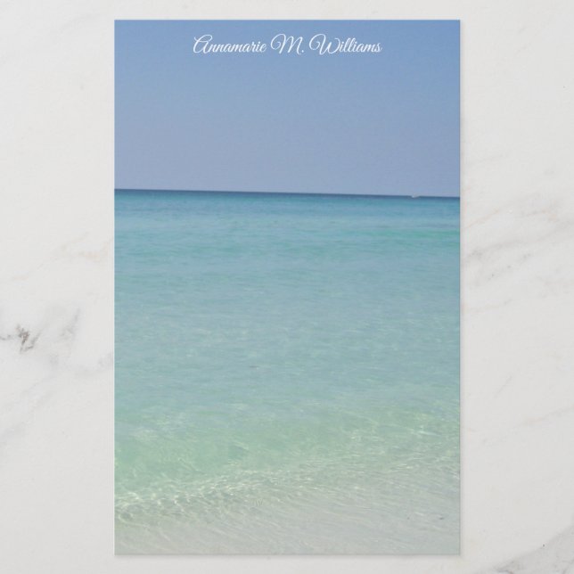 Niedlicher Strand Briefpapier (Vorderseite)