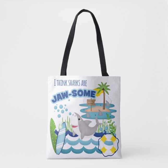 Niedlicher Strand mit Surfbrett Tasche (Vorderseite)
