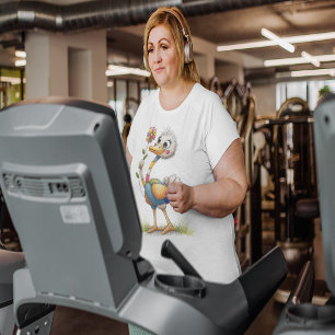 Niedlicher Strauß Große Größe T-Shirt