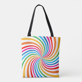 Niedlicher, stylischer Regenbogendruck Tasche