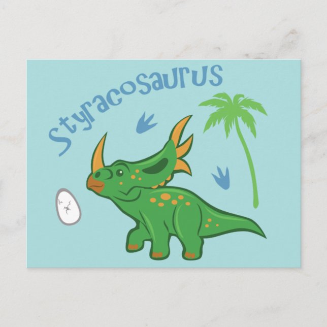 Niedlicher Styracosaurus Postkarte (Vorderseite)