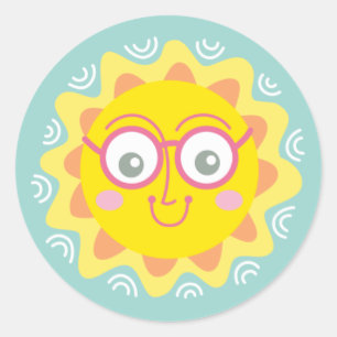 Niedlicher Summer Sunshine Sticker