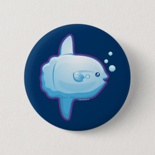 Niedlicher Sunfish Button