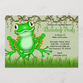 NIEDLICHER süßer grüner Einladung