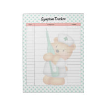 Niedlicher Symptom-Tracker für Zuckbären