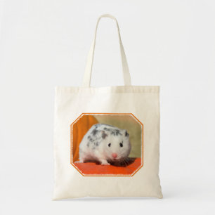 Niedlicher syrischer Hamster White Black Gepunktet Tragetasche
