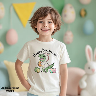 Niedlicher T-Rex Dinosaurier Happy Eastrawr für Bo Kleinkind T-shirt