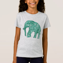Niedlicher T - Shirt für ein Mädchen mit einem gem
