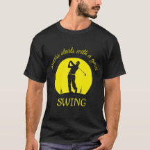 niedlicher T - Shirt für Golfspieler