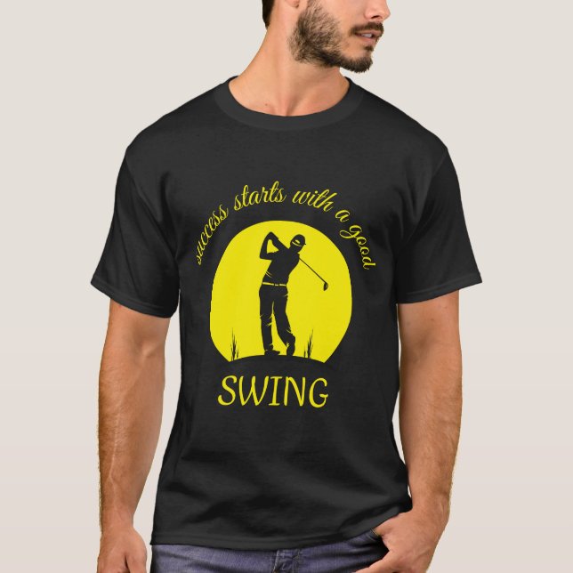 niedlicher T - Shirt für Golfspieler (Vorderseite)