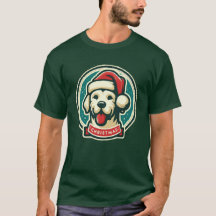 Niedlicher T - Shirt für Weihnachtshunde