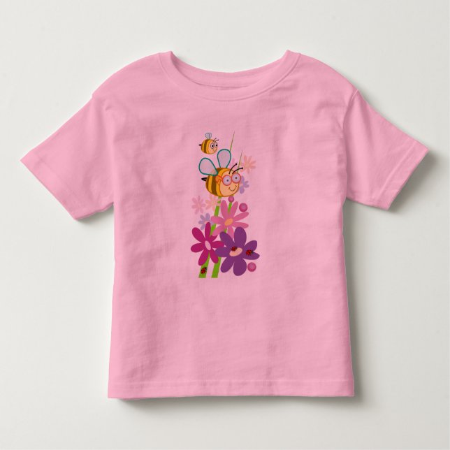 Niedlicher T - Shirt mit Hummelbienen (Vorderseite)
