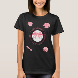 Niedlicher T - Shirt von Baseball-Frauen
