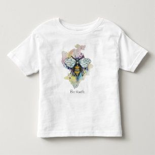Niedlicher T - Shirt von Bienen und Regenbogen