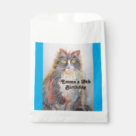 Niedlicher Tabby Cat Art Haustier Gastgeschenke Geschenktütchen