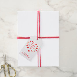 Niedlicher Tag des Roten Herzens Geschenkanhänger