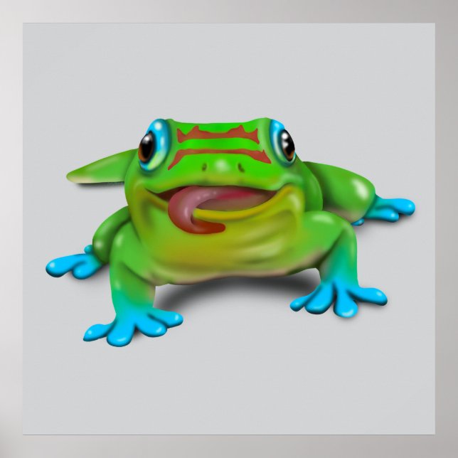 Niedlicher TAG GECKO Poster (Vorne)