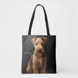 NIEDLICHER TAN & BROWN WELSH TERRIER DOG TASCHE