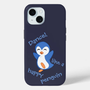 Niedlicher Tanz wie ein glücklicher Pinguin Blue Case-Mate iPhone Hülle
