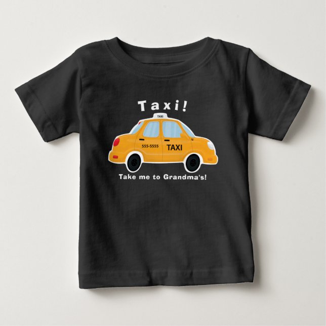 Niedlicher Taxi-Fahrerhaus-T - Shirt - Baby - (Vorderseite)