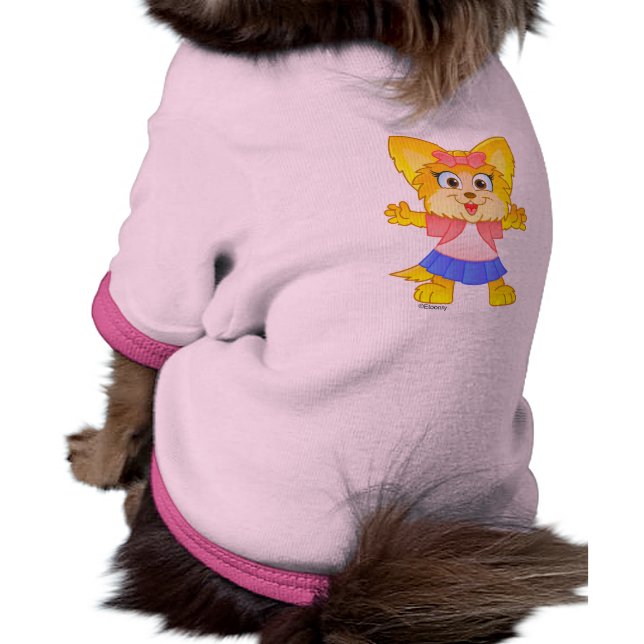 Niedlicher Teakup Yorkie Hundeshirt Shirt (Schwarz)