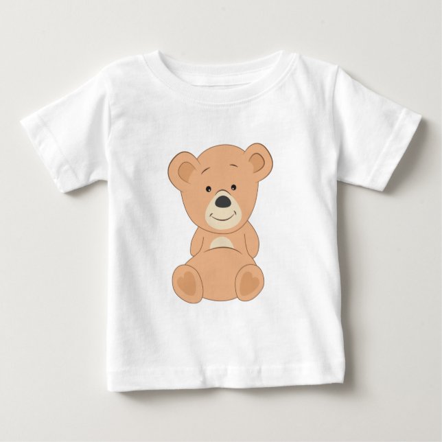 Niedlicher Teddy Bär Baby T-shirt (Vorderseite)