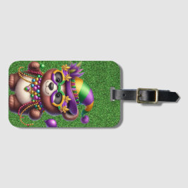 NIEDLICHER TEDDY-BAR FÜR MARDI GRAS GEPÄCKANHÄNGER