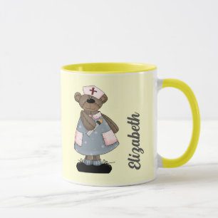 Niedlicher Teddy Bär Individuelle Name Geschenkide Tasse