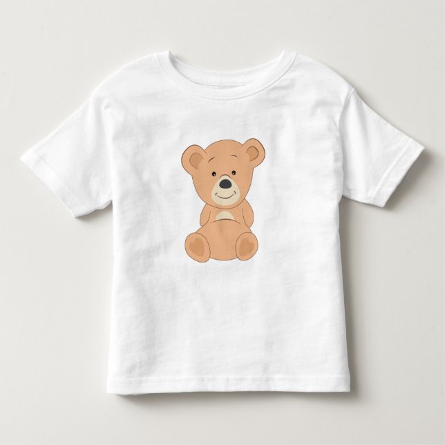 Niedlicher Teddy Bär Kleinkind T-shirt (Vorderseite)