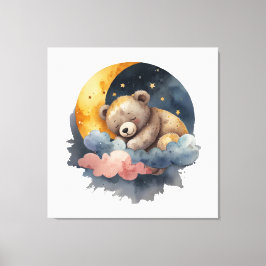Niedlicher Teddy Bär Leinwanddruck