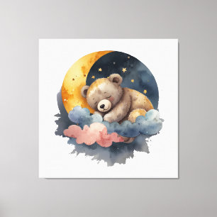 Niedlicher Teddy Bär Leinwanddruck