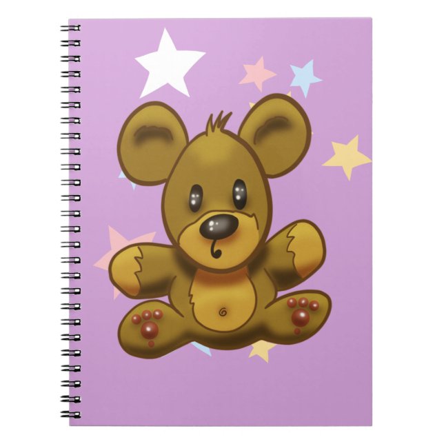 Niedlicher Teddy Bär Notizblock (Vorderseite)