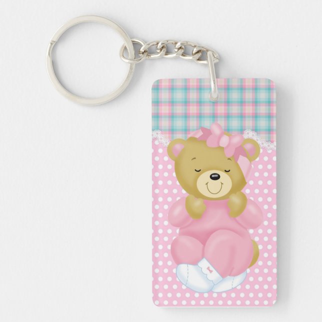 Niedlicher Teddy Bär Schlüsselanhänger (Vorderseite)