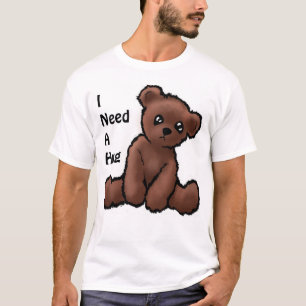 Niedlicher Teddy-Bärn-T - Shirt "ich benötige eine