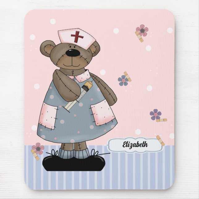 Niedlicher Teddy Bear Angel Custom Mouse Pad für K Mousepad (Vorne)