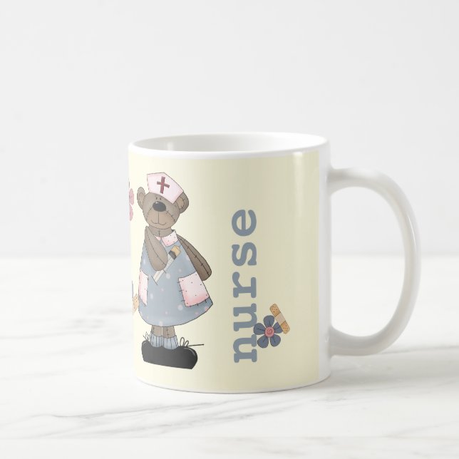 Niedlicher Teddy Bear Custom Gift Tasse für Kranke (Rechts)
