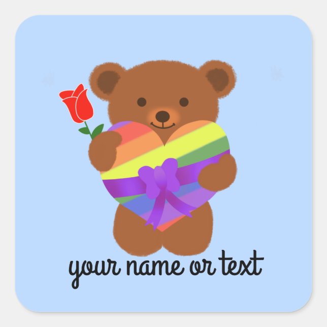 Niedlicher Teddybär #2-2 Stickers (Vorderseite)