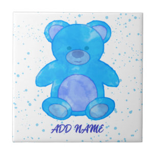 Niedlicher Teddybär - Benutzerdefinierter Text Bla Fliese