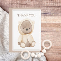 Niedlicher Teddybär Einfache Dankeschön-Karte