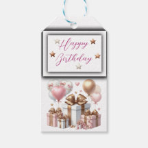 Niedlicher Teddybär mit Balloons und Geschenken