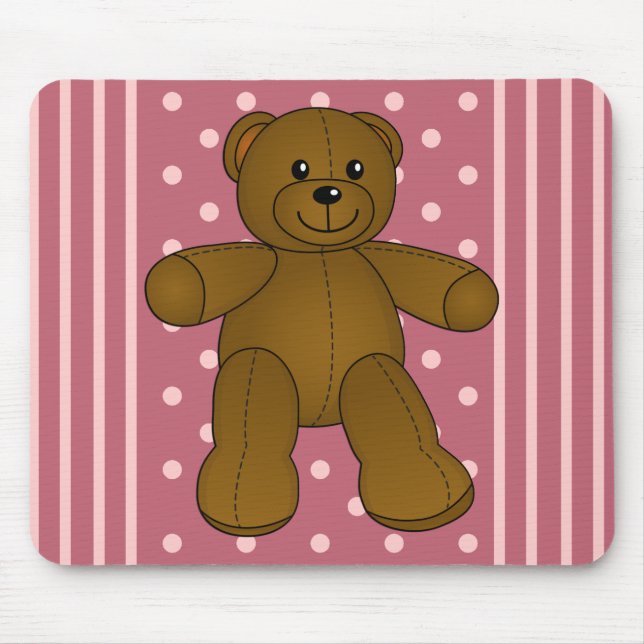 Niedlicher Teddybär Mousepad (Vorne)